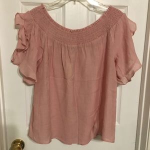 Doe & Rae Womens Boho Pink Top Size Small New with Tags